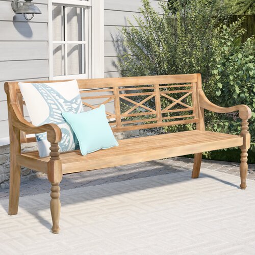 With Back Paull Outdoor Bench 